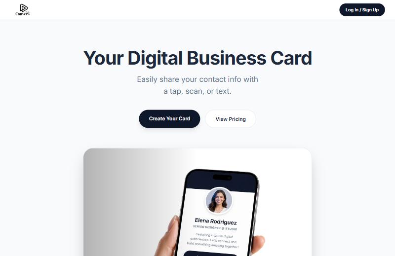 وب‌اپِ nfccard.ca ساخته‌شده توسطِ Canvers Media