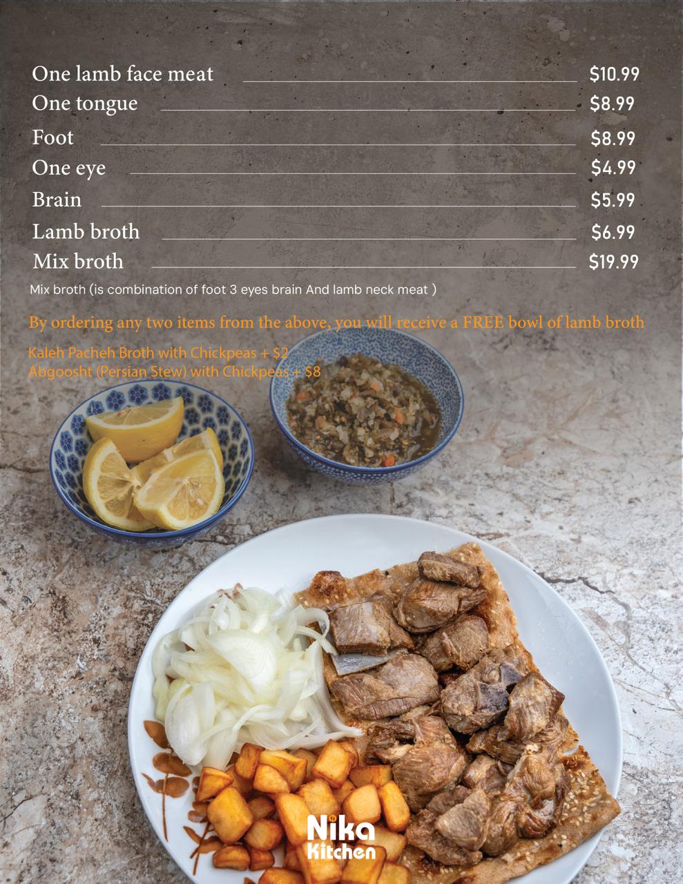 Nika Kitchen menu — page 6